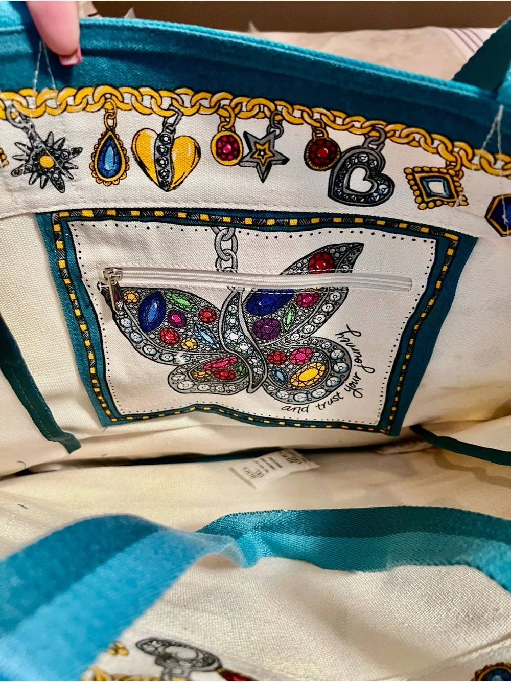 Brighton Charmed Love Tote - Yellow, Teal, Blue, Pink, Purple